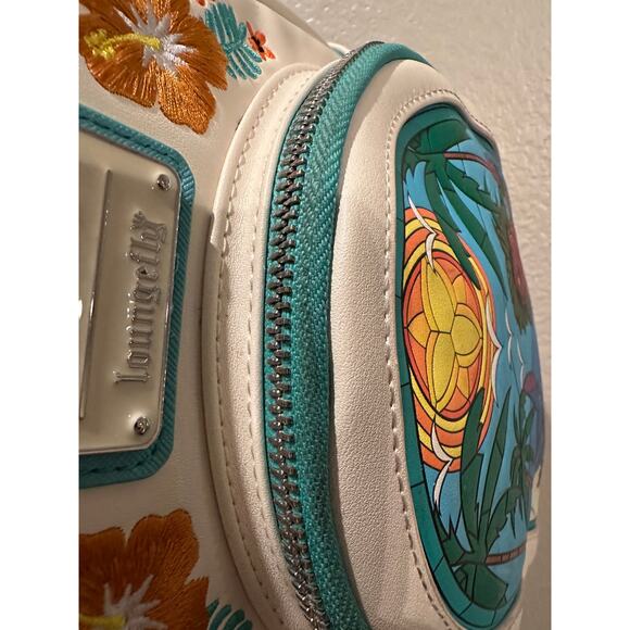 Loungefly Disney Lilo & Stitch Stained Glass Portrait Mini Backpack Boxlunch - Picture 7 of 8